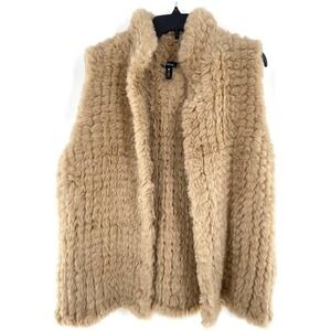 Aqua women's Outerwear Vest Tan XL